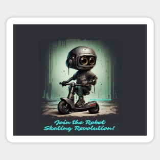 Skate Robot Sticker